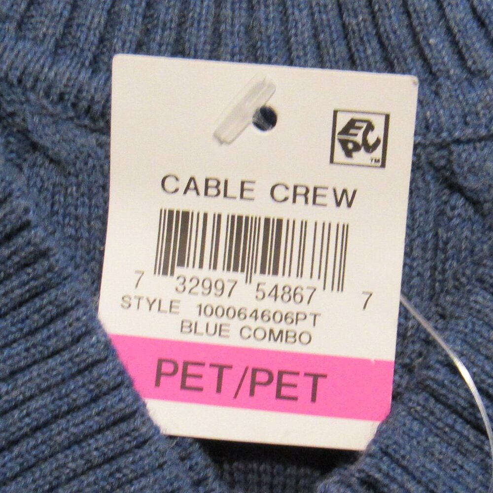 Karen Scott Petite Striped Cable Crewneck Knit Sweater - Picture 7 of 9